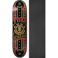 Element Skateboards Tom Schaar Banner Year Skateboard Deck - 8 x 31.75 with Mob Grip Perforated Black Griptape - Bundle of 2 Items