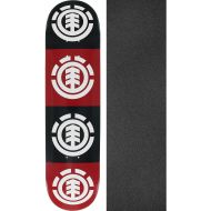 Element Skateboards Quadrant Skateboard Deck - 7.3 x 30.6 with Black Magic Black Griptape - Bundle of 2 Items