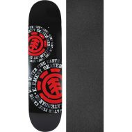 Element Skateboards Dispersion Black Skateboard Deck - 8 x 31.75 with Jessup Black Griptape - Bundle of 2 Items