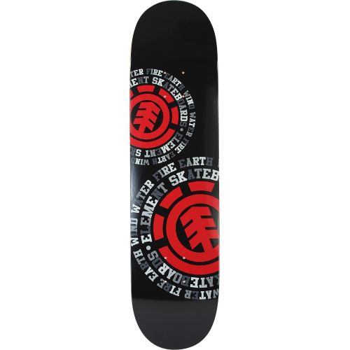  Element Skateboards Dispersion Black Skateboard Deck - 8 x 31.75 with Jessup Black Griptape - Bundle of 2 Items