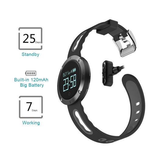  ElementDigital SmartWatch Sports Fitness Tracker Bluetooth Waterproof Wrist Band IP68 Heart-rate Blood Pressure Monitor Smart Long-time Sitting Reminder Activity Tracker