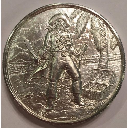  Elemental Privateer Series Complete Collection of 7 Stunning Ultra High Relief 2 OZ Silver Rounds