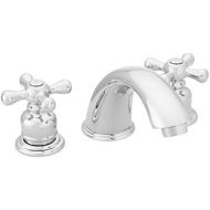 Elements of Design EB961AX Magellan 4 to 8 Mini Widespread Lavatory Faucet with Retail Pop-Up, 5-3/4 in Spout Reach, Polished Chrome