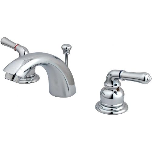  Elements of Design Victorian EB951 Mini Widespread Lavatory Faucet with Retail Pop-Up, 4-Inch to 8-Inch, Polished Chrome