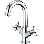 Elements of Design ES8451JX South Beach Single Hole Bathroom Faucet with Double Cross Handles, Polished Chrome