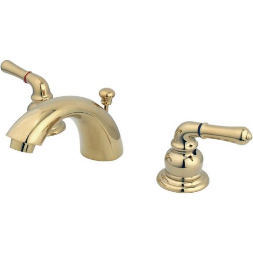  Elements of Design Victorian EB952 Mini Widespread Lavatory Faucet with Retail Pop-Up, 4-Inch to 8-Inch, Polished Brass