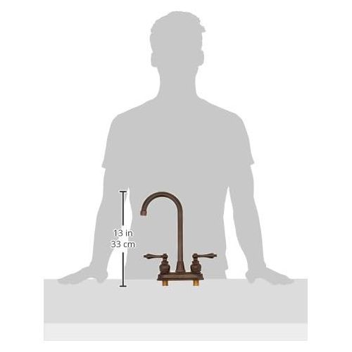  Elements of Design EB495AL Magellan 4 Centerset High-Arch Bar Faucet, 4-3/4 in Spout Reach, Oil Rubbed Bronze