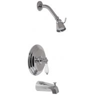 Elements of Design EB3631PL St. Louis Single Handle Tub & Shower Faucet, 7-1/2 Diameter Escutcheon, Polished Chrome