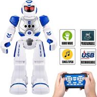 [아마존베스트]Elemusi Remote Wireless Control Robot for Kids Toys,Smart Robots with Singing,Dancing,Gesture Sensing Entertainment Robotics for Children (Blue)