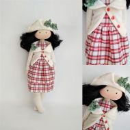 Art doll. Rag doll. Fabric doll. Tilda doll. Textile doll.Handmade doll. Christmas gifts. Doll. Birthday. Dolls ElenShudra. Tissue doll.