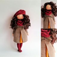 /Gift idea. Valentines Day. Textile doll. Baby doll. Art doll. Tilda doll. A gift for her. Dolls ElenShudra. Handmade doll. Fabric doll.