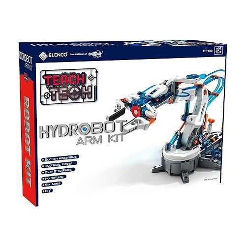  Teach Tech “Hydrobot Arm Kit”, Hydraulic Kit, STEM Building Toy for Kids 12+