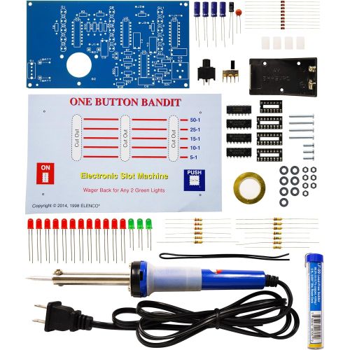  Elenco One Button Bandit Soldering Kit with Iron and Solder