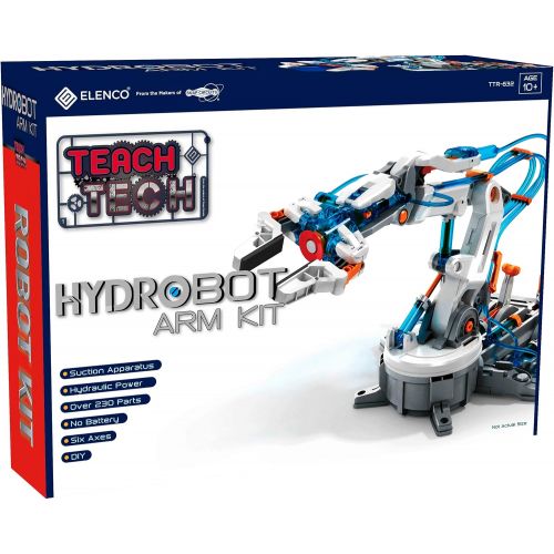  Elenco Teach Tech “Hydrobot Arm Kit”, Hydraulic Kit, STEM Building Toy for Kids 10+