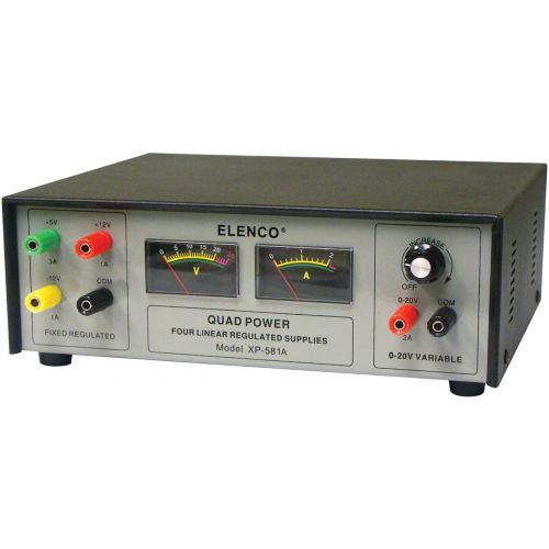  Elenco Quad Power Solid-state DC Power Supply