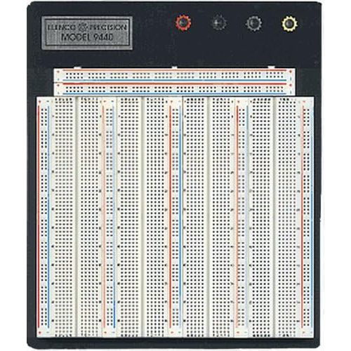  Elenco Breadboard | 3742 Total Contact Points | PLUS JW-350 with 350 Pre-Formed Jumper Wires | Make DIY - College - High School - Prototyping Projects Easier | 9480WK