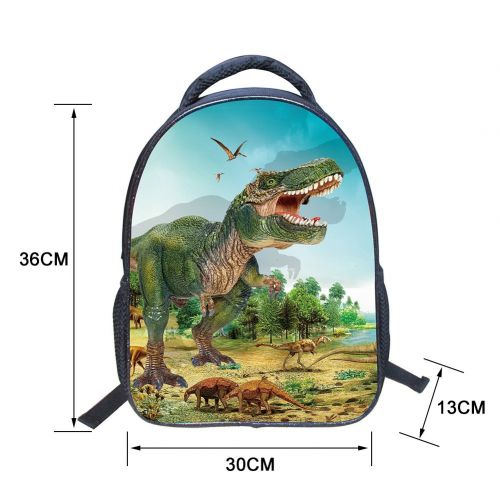  Eleoption 3D Kids Backpack Dinosaur Animal Printed Childrens School Bag for Kindergarten Toddler Boys Girls Elementary School (Dinosaur-5)