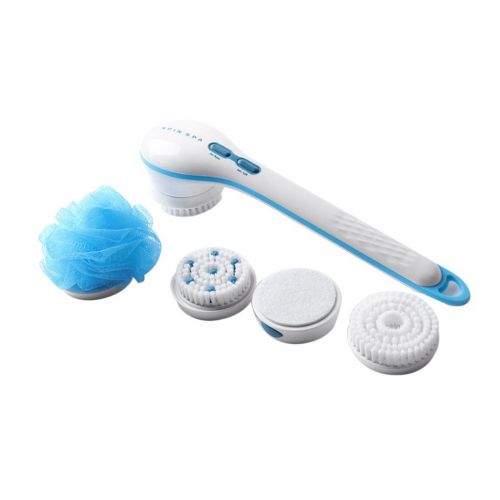  Eleoption ELEOPTION Electronic Spin Spa Body Brush with Long Handle and Ultra-soft Bristles, Soft Silicone...