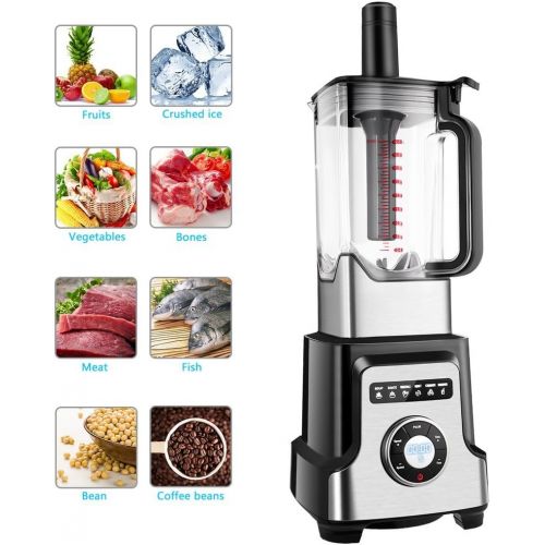  ELEPAWL Elepawl Professional Power Blender, 32000RPM High Rotation Speed Mixer Nutrition Food Blender Processor for Smoothies Ice Fruit Vegetable Mayonnaise (64oz, 1400W, 6Pcs Blades, 10 S