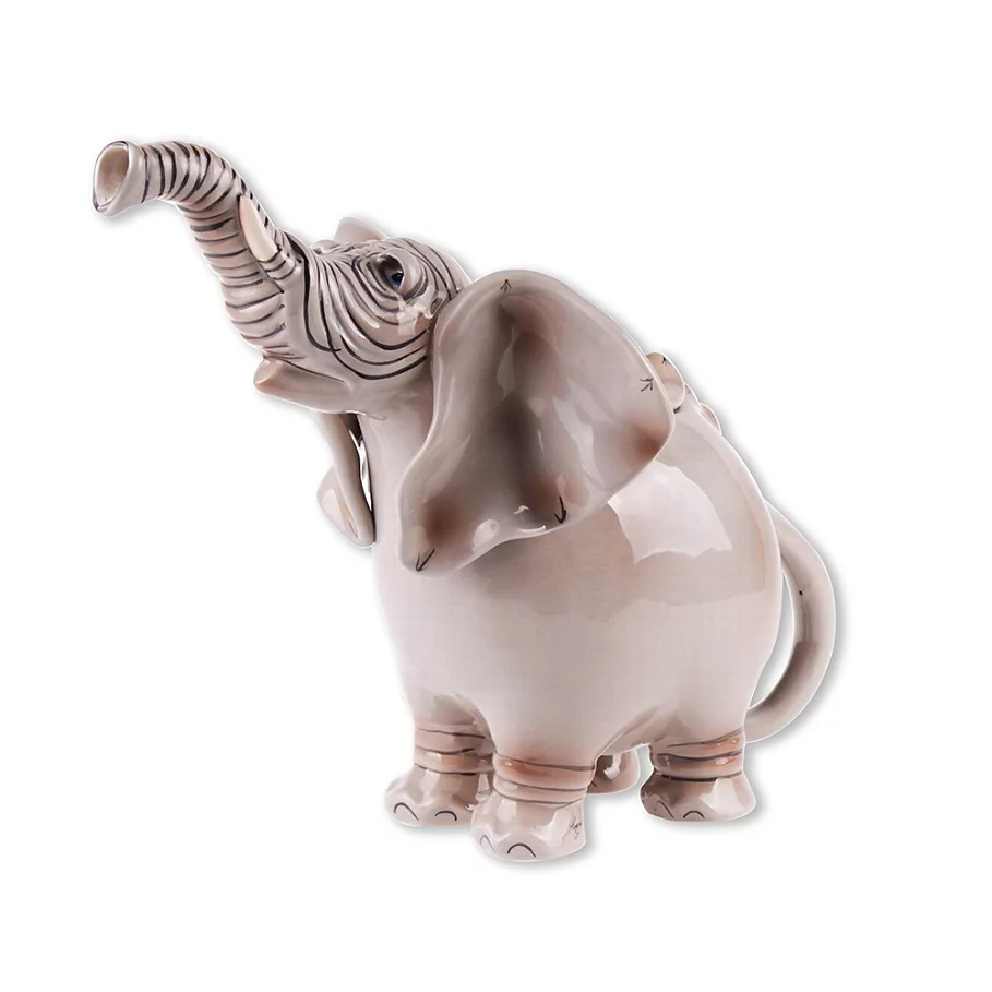  Elephant Ceramic Teapot in Grey