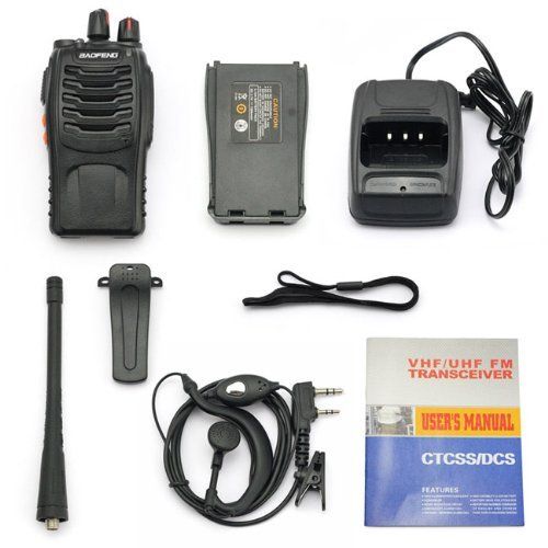  Elephant Xu Baofeng BF-888S Two Way Radios Long Range Walkie Talkie Rechargeable Walkie Talkies Handheld Radio Built in Flashlight with Earpiece(Pack of 4)