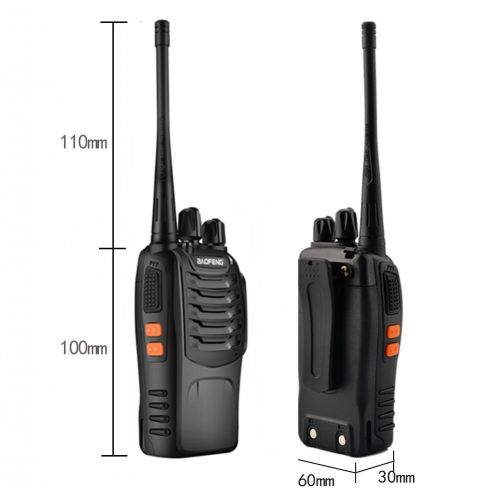  Elephant Xu Baofeng BF-888S Walkie Talkies Long Range Two Way Radio 16 Channels Rechargeable 2 Way Radio Built...