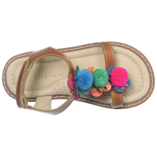  Elephantito Baby Girls Caribe Pom Pom Sandal (Toddler/Little Kid/Big Kid)