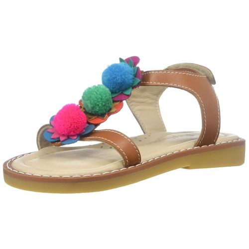  Elephantito Baby Girls Caribe Pom Pom Sandal (Toddler/Little Kid/Big Kid)