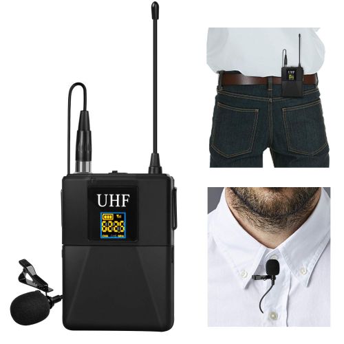  Lavalier Microphone,EletecPro Wireless Microphone System with Headset & Lavalier Lapel Mics,Beltpack Transmitter&Receiver,Ideal for Teaching, Preaching and Public Speaking Applicat