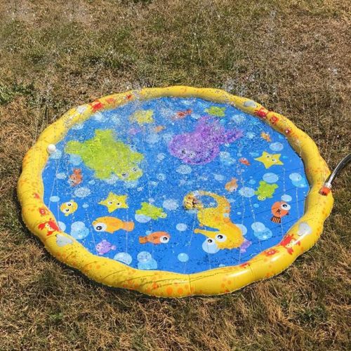  Elever Summer Children Play Toy Inflatable Outdoor Water Spray Mat Sprinkler Cushion Beach Toys