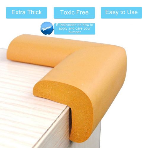  Elf Star 12 Pcs Extra Thick Premium High Density Furniture Table Edge & Corner Guard Baby Proofing...