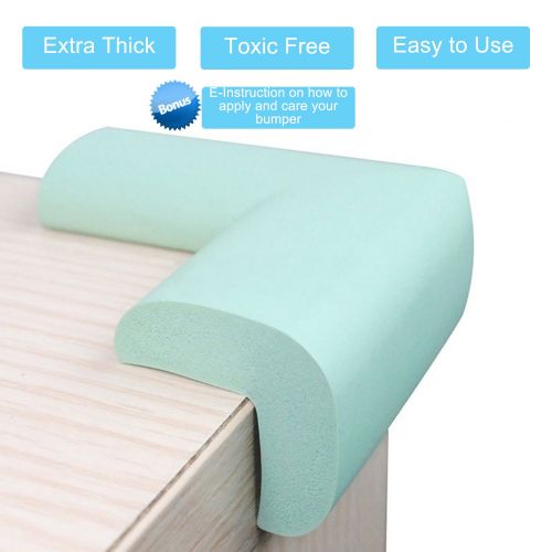  Elf Star 12 Pcs Extra Thick Premium High Density Furniture Table Edge & Corner Guard Baby Proofing...