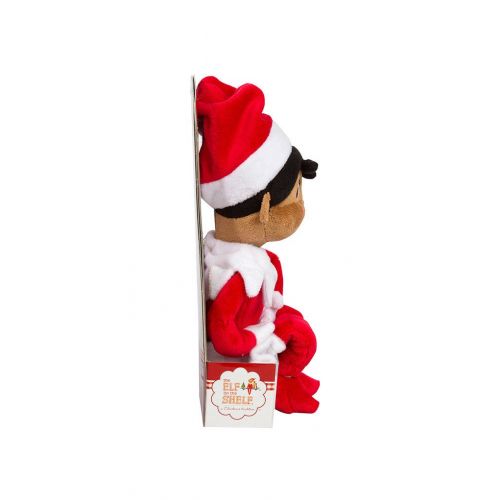  Elf on the Shelf Bundle - The Elf on the Shelf: Christmas Tradition Book with Dark Skin Brown Eyed Girl Scout Elf and Girl Plushee Pal