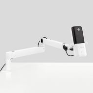 Elgato Wave:3 White with Mic Arm Low Profile, Fully Adjustable with Cable Management Channel, perfect for Podcast, Streaming, Gaming, Home Office, Free Mixer Software, Plug & Play for Mac, PC