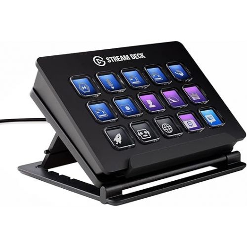  Elgato Stream Deck - Live Content Creation Controller & Wave:3 White - Premium Studio Quality USB Condenser Microphone for Streaming, Podcast