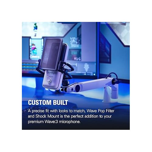  Elgato Pro Audio Set (White) - Premium USB Condenser Microphone with Shock Mount, Pop Filter and Low Profile Mic Arm, for Streaming, Podcast, Gaming and Home Office, Free Mixer Software, for Mac, PC
