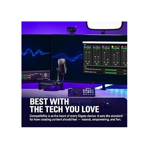  Elgato Wave DX Dynamic Microphone Bundle, XLR, USB, Free Mixer Software, Starter-Friendly Audio Kit, PC/Mac