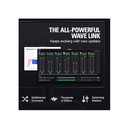  Elgato USB Audio Mix Bundle - Audio Mixer, Studio Controller, USB Condenser Microphone for Podcasting, Streaming, Gaming, Content Creators, customizable touch strip, dials and LCD keys, PC/Mac