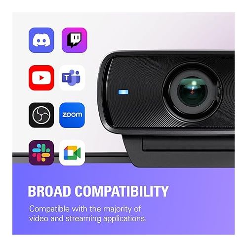  Elgato Facecam MK.2 - Premium Full HD Webcam for Streaming, Gaming, Video Calls, Recording, HDR Enabled, Sony Sensor, PTZ Control - Works with OBS, Zoom, Teams, and More, for PC/Mac