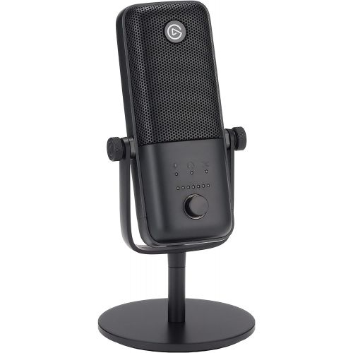  Elgato Wave:3 Premium USB Condenser Microphone and Digital Mixer for Streaming, Recording, Podcasting - Clipguard, Capacitive Mute, Plug & Play for PC / Mac