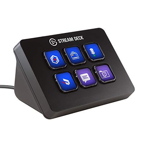 커세어 Corsair Elgato Stream Deck Mini - Live Content Creation Controller with 6 customizable LCD keys, for Windows 10 and macOS 10.11 or later