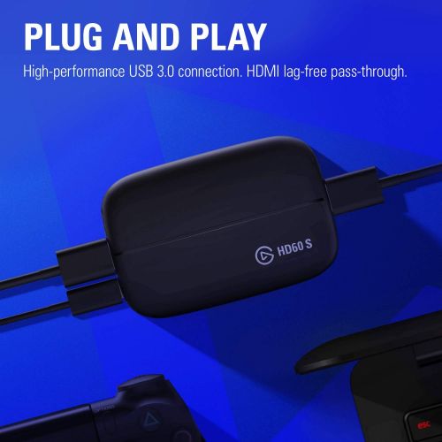  [무료배송]커세어 엘가토 게임캡쳐 영상카드 영상보드 Corsair Elgato HD60 S Capture Card 1080p 60 Capture, Zero-Lag Passthrough, Ultra-Low Latency, PS5, PS4, Xbox Series X/S, Xbox One, Nintendo Switch, USB 3.0 (1GC109901004)