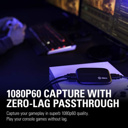  [무료배송]커세어 엘가토 게임캡쳐 영상카드 영상보드 Corsair Elgato HD60 S Capture Card 1080p 60 Capture, Zero-Lag Passthrough, Ultra-Low Latency, PS5, PS4, Xbox Series X/S, Xbox One, Nintendo Switch, USB 3.0 (1GC109901004)