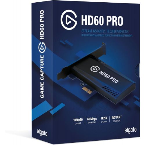 커세어 Corsair Elgato Game Capture HD60 Pro - Stream and Record in 1080p60, Superior Low Latency Technology, H.264 Hardware encoding, PCIe