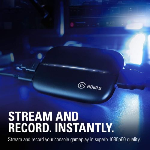 커세어 Corsair Elgato Game Capture HD60 S - Stream and Record in 1080p60, for PlayStation 4, Xbox One & Xbox 360