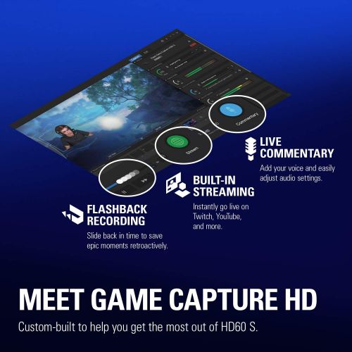 커세어 Corsair Elgato Game Capture HD60 S - Stream and Record in 1080p60, for PlayStation 4, Xbox One & Xbox 360