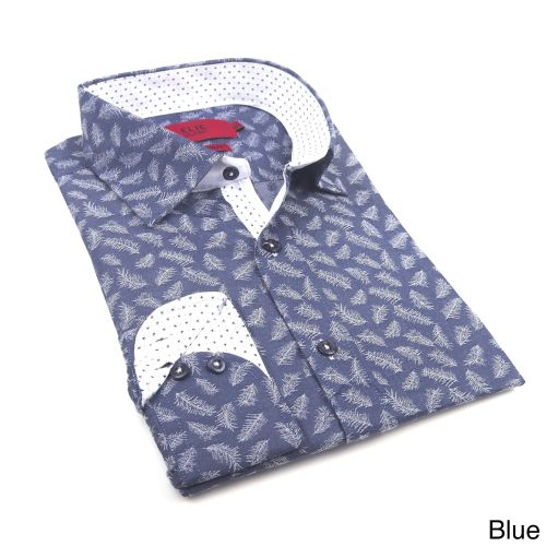  Elie Balleh Milano Italy Boys 2016 BlueRedGreen Cotton and Polyester Slim Fit Shirt by Elie Balleh