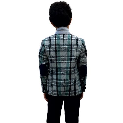  Elie Balleh Milano Boys Blue Plaid Jacket Blazer by Elie Balleh