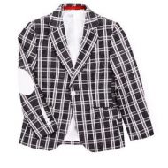 Elie Balleh Boys Plaid Blazer with Elbow Patches by Elie Balleh