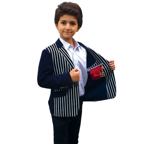  Elie Balleh Milano Italy Boys Striped Jacket Blazer by Elie Balleh